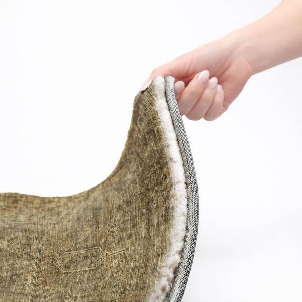 Dream Shag Premium Machine Washable Abstract ADS790 Brown 5 ft. x 7 ft. 6 in. Area Rug