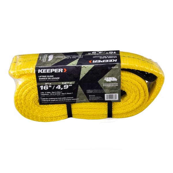 Keeper 1 in. x 6 ft. 1 Ply Lift Sling with Flat Loop 02604 - The Home Depot