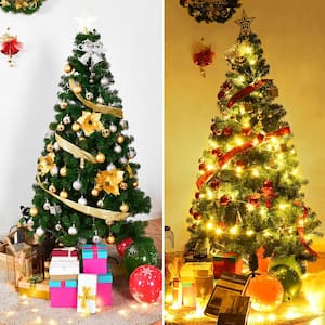 5 ft. Green Unlit Artificial Christmas Tree with 350 Tips