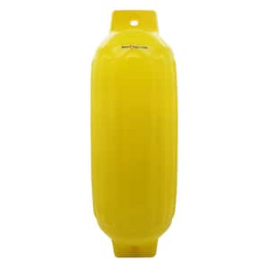 10 in. x 30 in. BoatTector Inflatable Fender in Neon Yellow