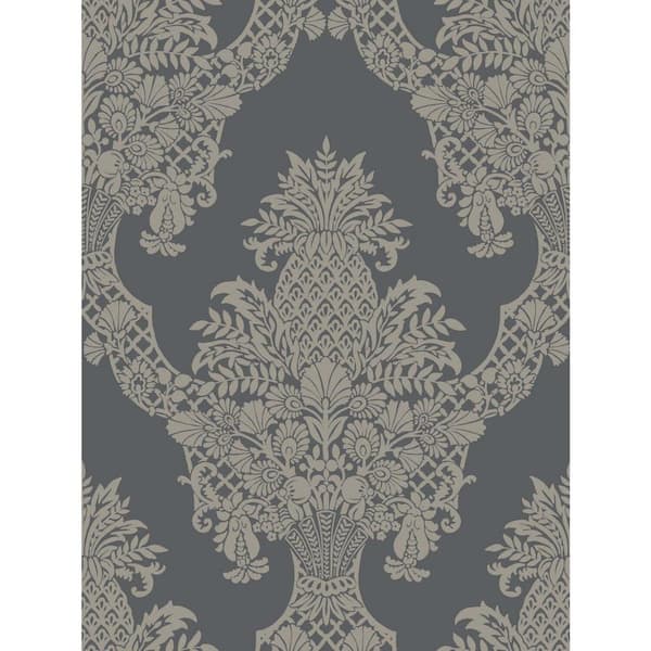 York Wallcoverings Pineapple Plantation Gray Pre-Pasted Wallpaper - 60.75 sq ft