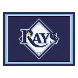 MLB Tampa Bay Rays Navy Blue 8 ft. x 10 ft. Indoor Area Rug