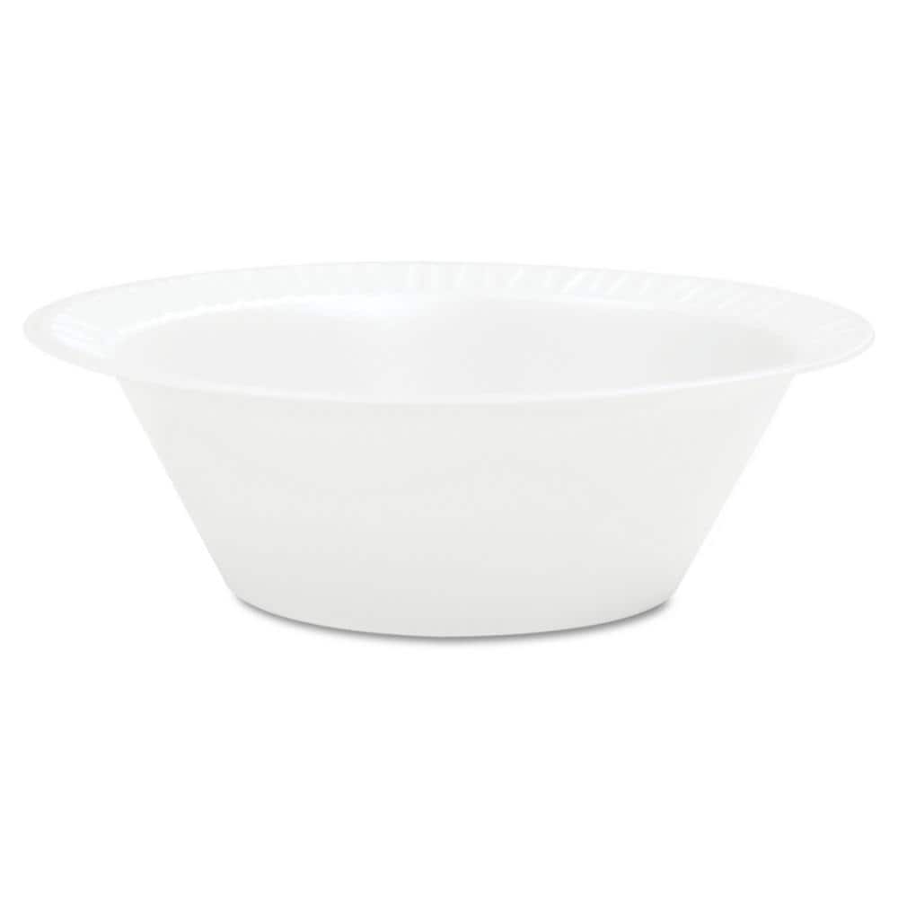 Concorde 10 / 12 oz. White Disposable Foam Bowls, 125 / Pack, 8 Packs / Car