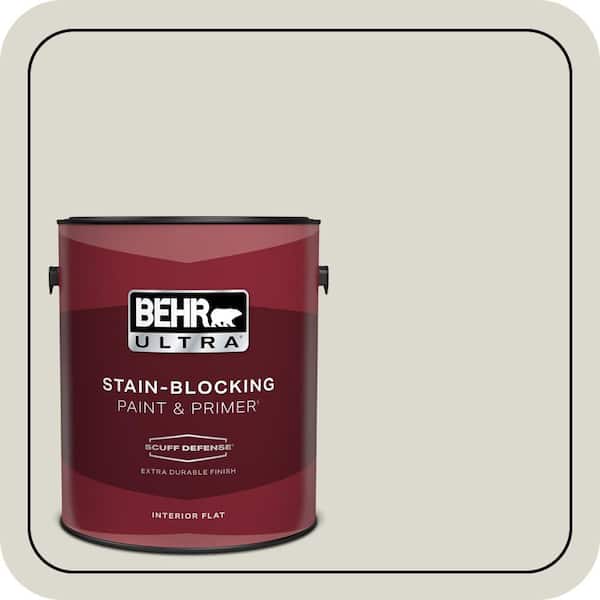 BEHR ULTRA 1 gal. #N350-1 Hazy Trail Extra Durable Flat Interior Paint & Primer