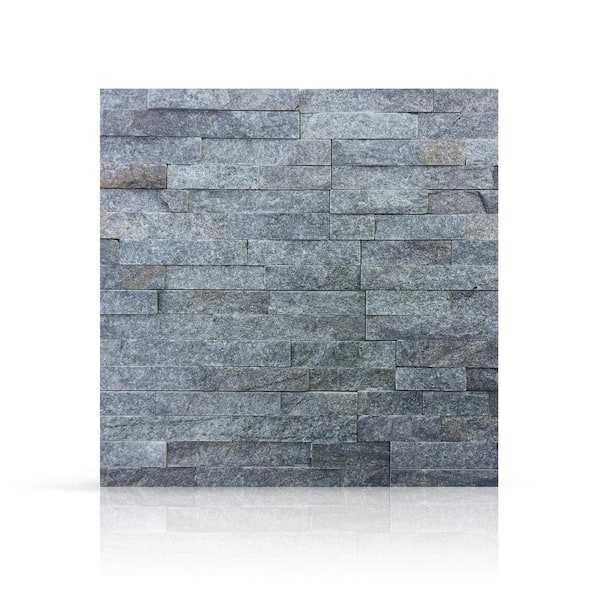 Sterling 6 in. x 24 in. Natural Stacked Stone Veneer Panel Siding Exterior/Interior Wall Tile (2-Boxes/12.84 sq. ft.)