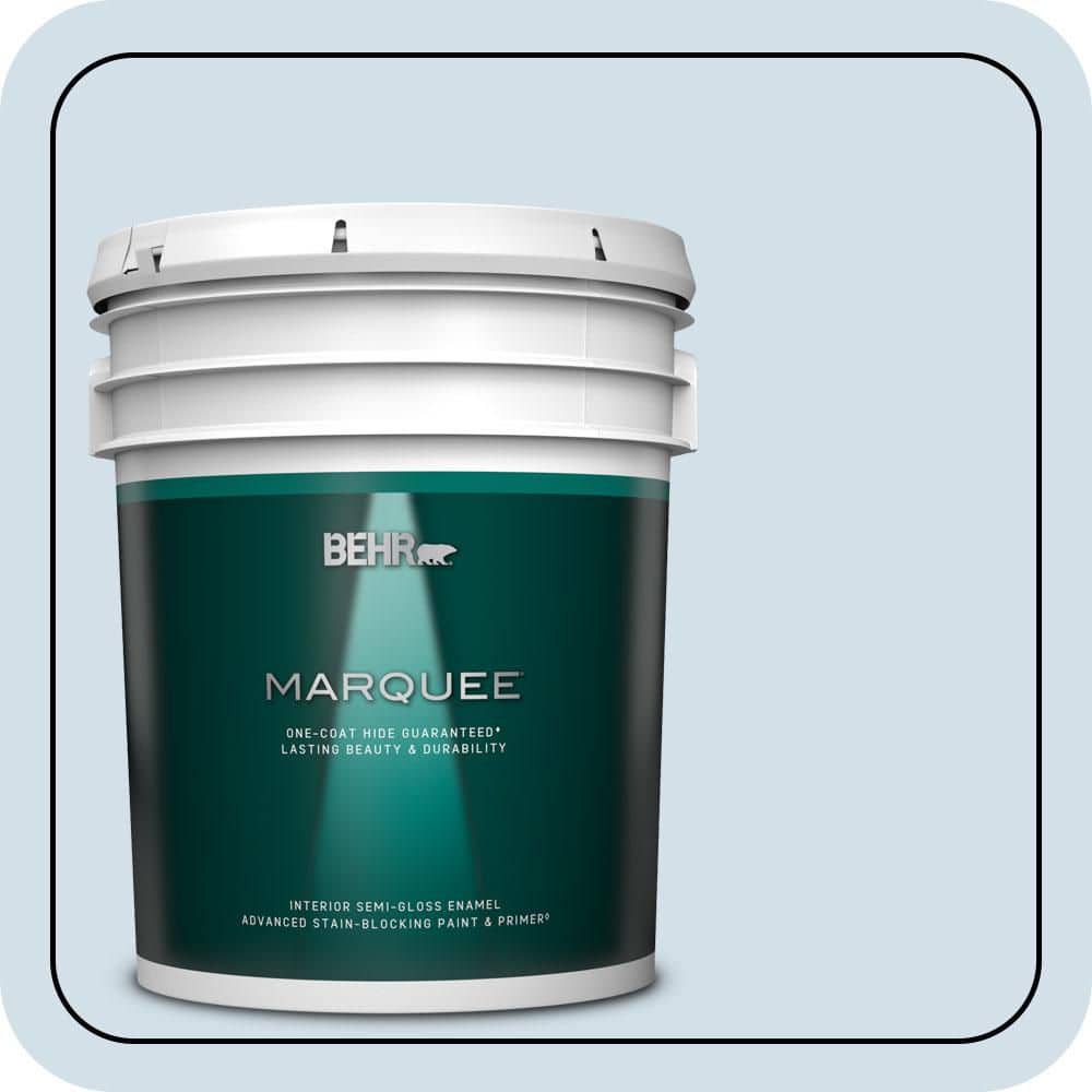 5 gal. #580E-1 Rain Drop Semi-Gloss Enamel Interior Paint & Primer price history on PriceWatchPro