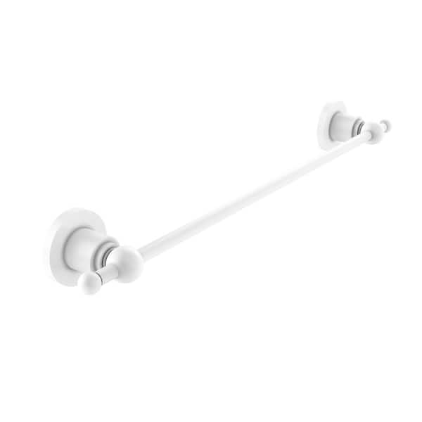 Allied Brass Astor Place Collection 18 in. Wall Mounted Single Towel Bar in Matte White
