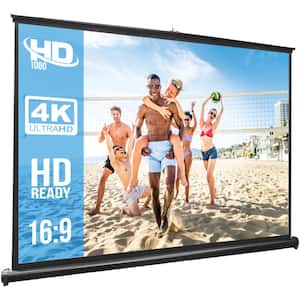 50 in. Retractable Pull-out-Style Manual Projector Screen