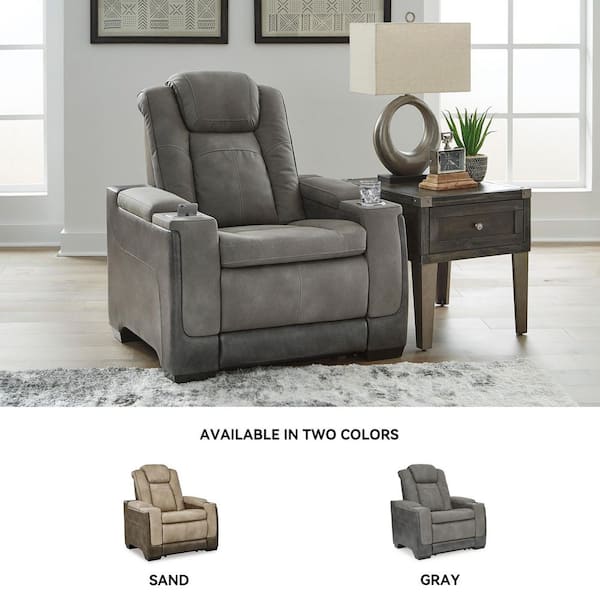 Signature DESIGN BY ASHLEY Next-Gen DuraPella Gray Faux Leather