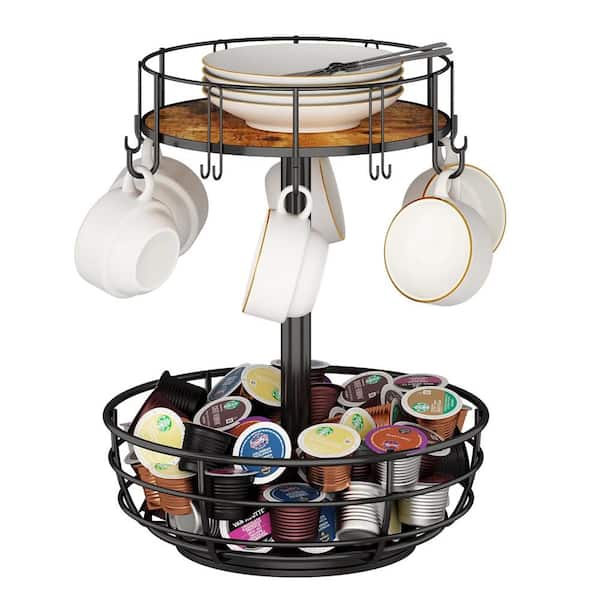 AULEDIO 12-Hooks Black Mug Tree