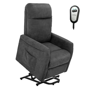 Grey Power Lift Recliner Chair for Elderly Living Room Chair w/Remote Control