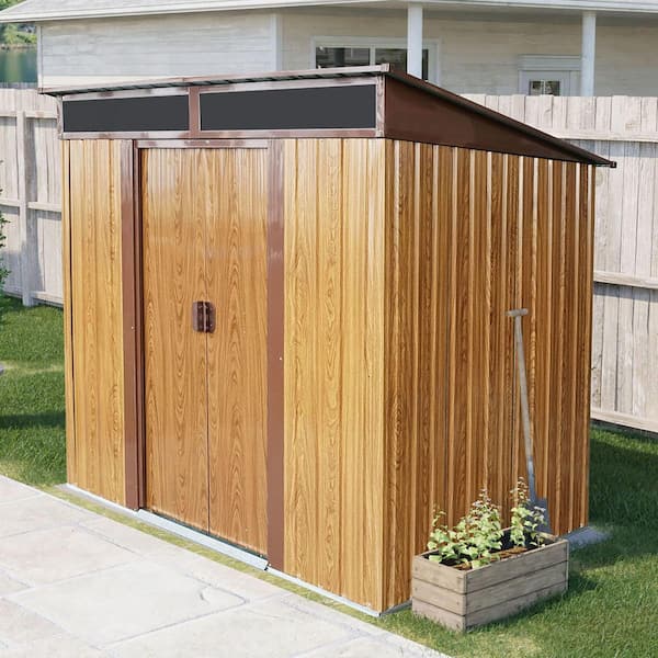 Coporesell 6 ft. x 5 ft. Metal Shed with Sliding Door (30 sq. ft. )