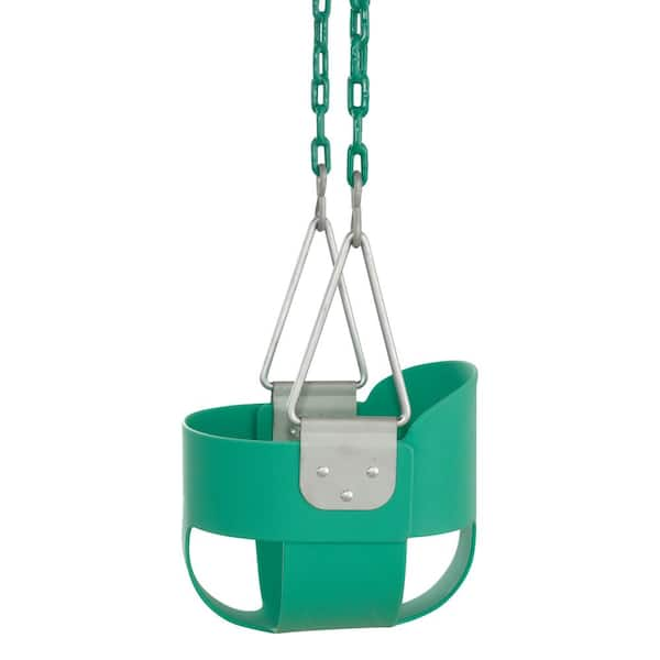 SWINGAN Cool Disc Swing With Adjustable Rope - Fully Assembled - Green  SWDSR-GN - The Home Depot