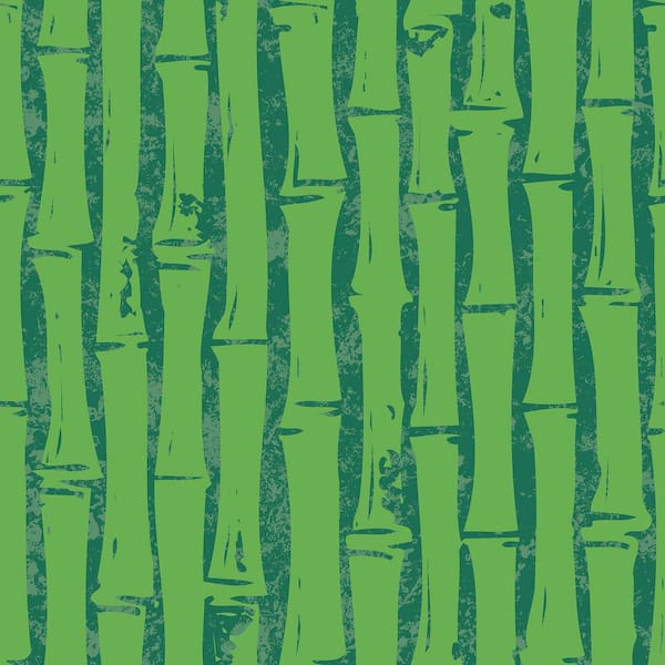 SpongeBob SquarePants Bamboo Green Peel and Stick Wallpaper
