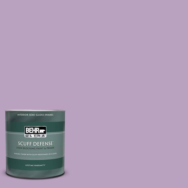 BEHR ULTRA 1 qt. #660D-4 Lilac Rose Extra Durable Semi-Gloss Enamel Interior Paint & Primer