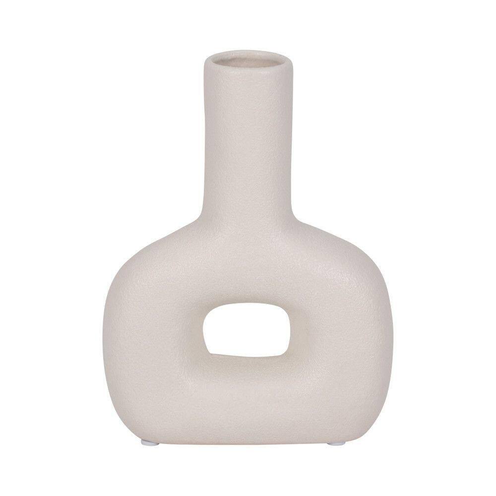 8 in. Ivory Stoneware Open Cut-Out Decorative Vase price history on PriceWatchPro