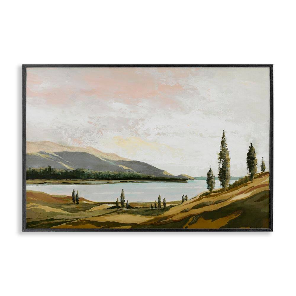 Calm Scenic Landscape by Max Maxx Black Framed Nature Giclee Art Print 16 in. x 24 in. price history on PriceWatchPro