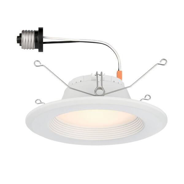 EnviroLite 5 in. and 6 in. 5000K Integrated LED White Recessed Light Trim