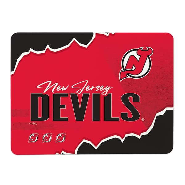 NHL New Jersey Devils Torn Small Mat 15×20 inches