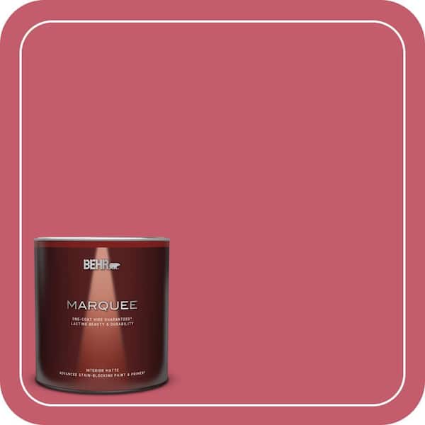 BEHR MARQUEE 1 Qt. #MQ4-01 Candy Drop One-Coat Hide Matte Interior Paint & Primer