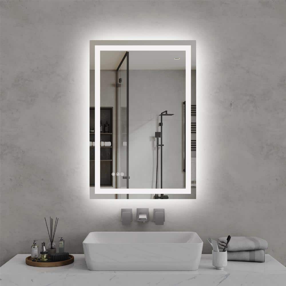 24 in. W × 36 in. H LED Bathroom Vanity Mirror, Front & Back Lit, Anti-Fog Dimmable price history on PriceWatchPro