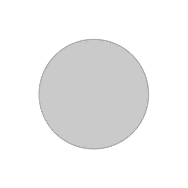 Glass Warehouse Leia 28 in. W x 28 in. H Framed Round Bathroom Vanity Mirror in Brushed Nickel