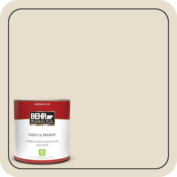 BEHR PREMIUM PLUS 1 qt. #PPL-60 Toasted Barley Flat Low Odor Interior Paint & Primer