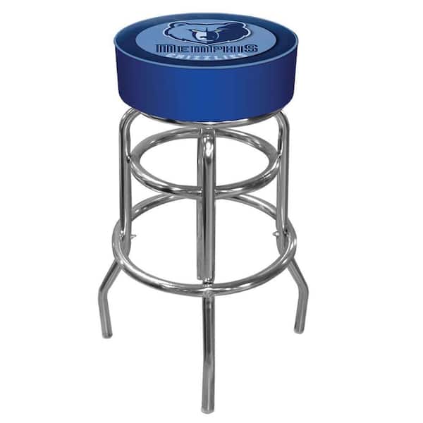 Trademark Memphis Grizzlies NBA 31 in. Chrome Padded Swivel Bar Stool