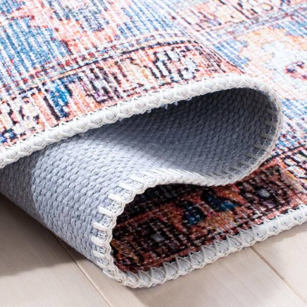 SAFAVIEH Serapi Light Blue/Beige 8 ft. x 10 ft. Machine Washable