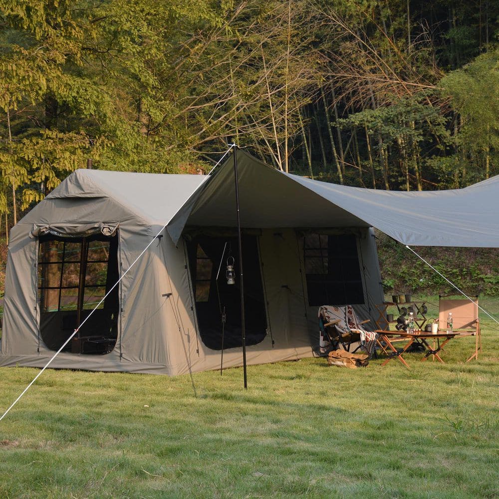 Coporesell 9.8 ft. x 13 ft. Army Green Waterproof and Windproof