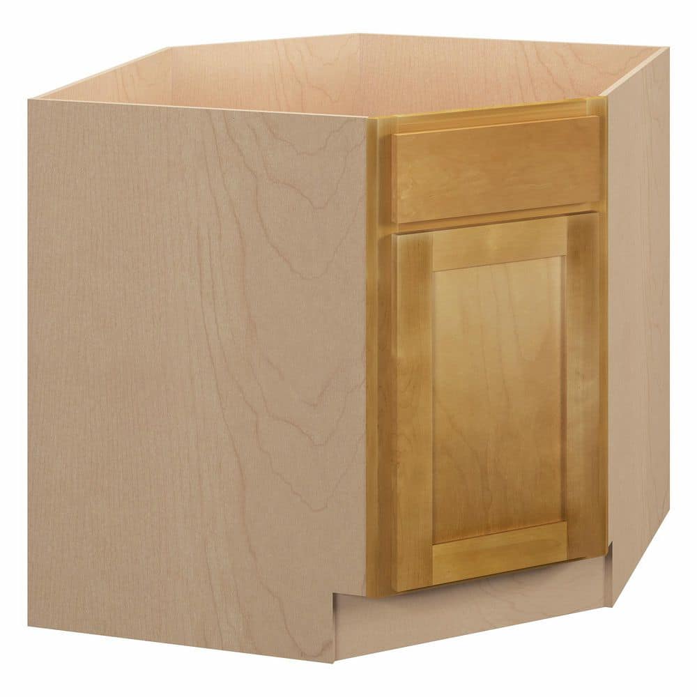 Aberdeen Recessed 36 in. W x 34.5 in. H x 24 in. D in Caramel Plywood Un-Assembled Sink Base Corner Diagonal price history on PriceWatchPro