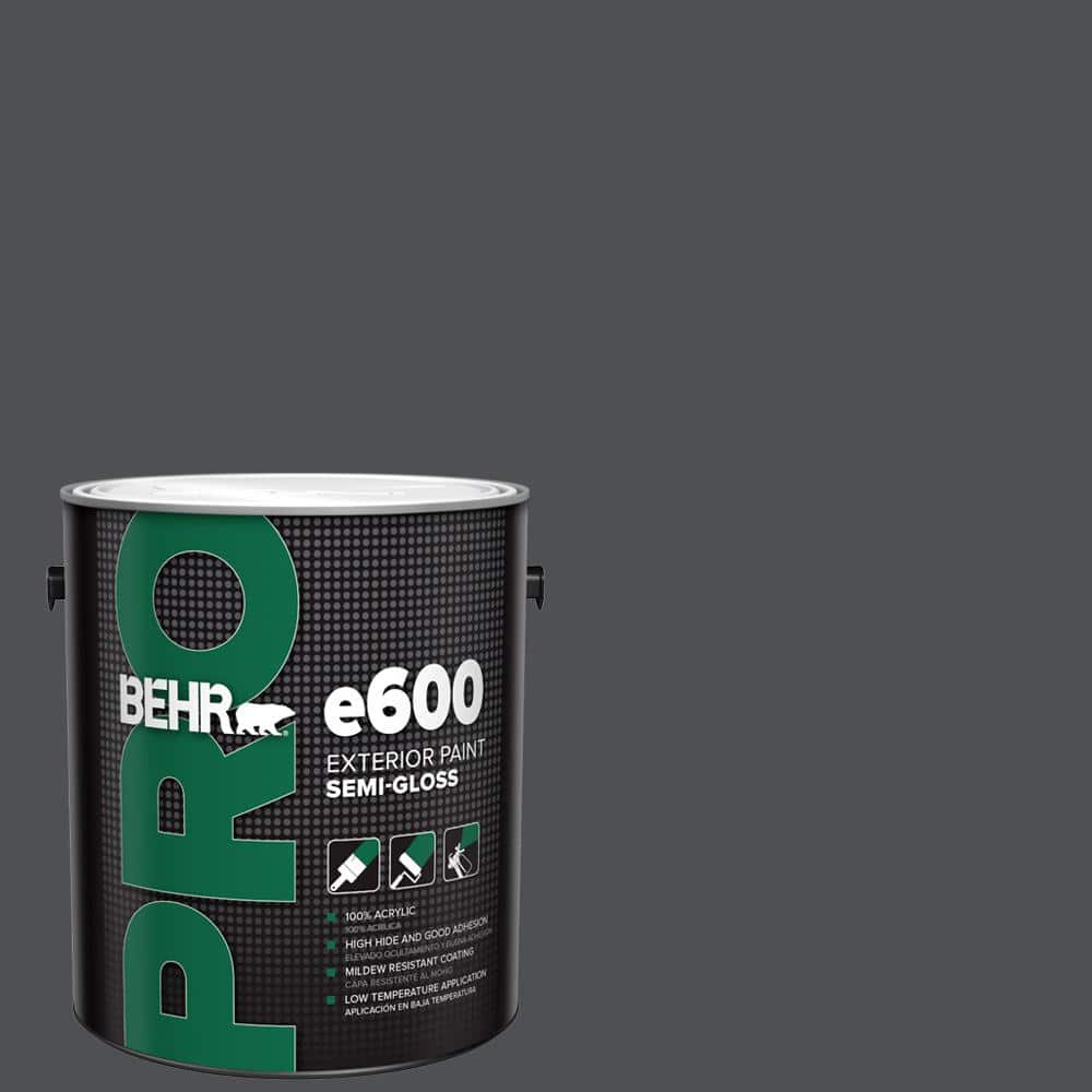 1 gal. #PPU26-01 Satin Black Semi-Gloss Acrylic Exterior Paint price history on PriceWatchPro