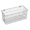 6 in. H x 13.5 in. W Chrome Alloy 1-Drawer Wide Mesh Wire Basket
