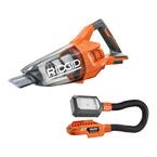 18V Cordless 2-Tool Combo Kit with Hand Vacuum and Flexible Dual-Mode LED Work Light (Tools Only)