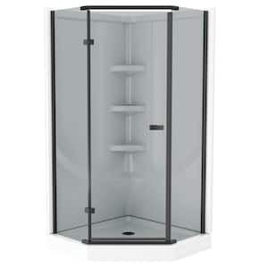 Classic 38 in. L x 38 in. W x 73.88 in. H Corner Shower Stall/Kit