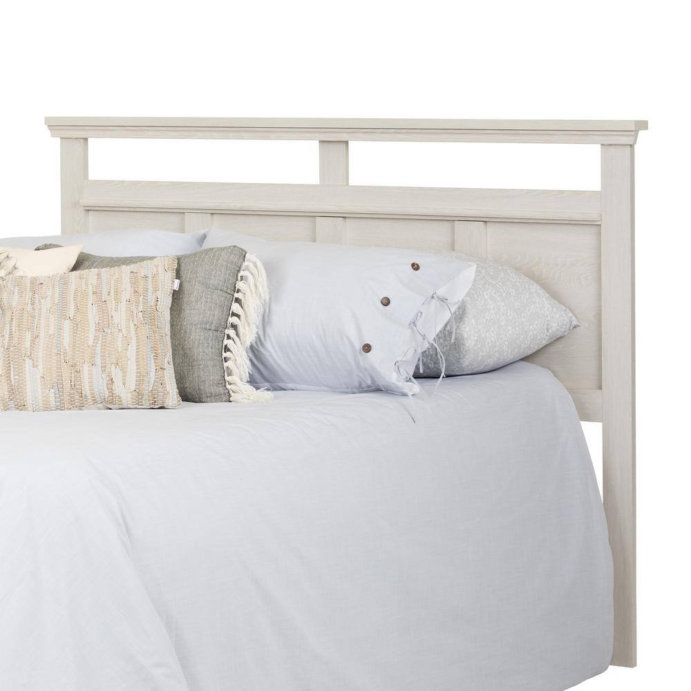 Versa Full/Queen White Laminated Wood Headboard