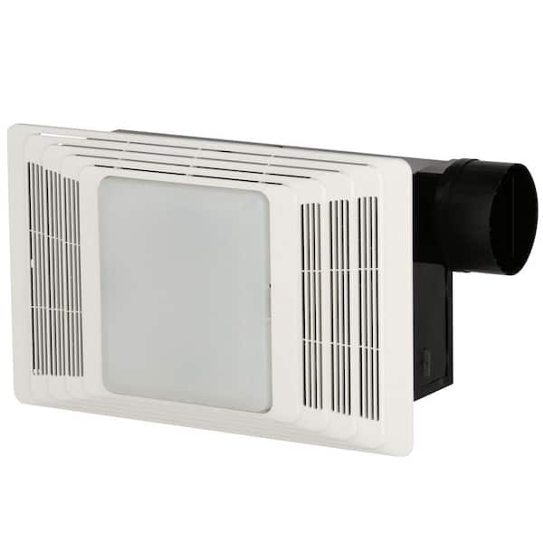Ceiling Bathroom Exhaust Fan With Light, 100 Cfm Ceiling Bathroom Exhaust Fan With Light And Heater