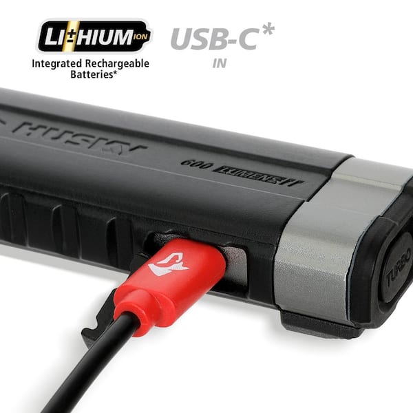 Husky 600-Lumen Compact Rechargeable Inspection Light 91399 - The