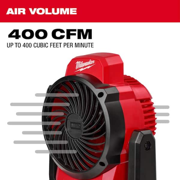 M12 12-Volt Lithium-Ion Cordless Jobsite Fan (2-Pack Tool-Only)