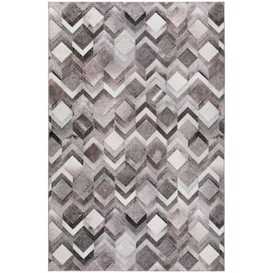 Laredo Grey 5 ft. x 7 ft. 6 in. Indoor/Outdoor Washable Rug