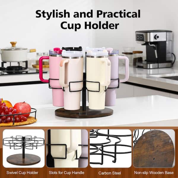Esepony Water Bottle Organizer with Rotating for Stanley 40 oz