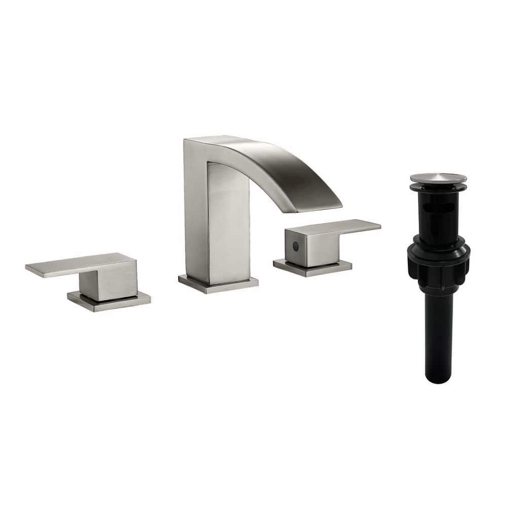8 in. Widespread Double Handle 1.2 GPM Bathroom Faucet with Quick Connect H