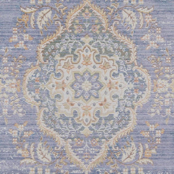 Isabella Periwinkle 9 ft. 3 in. x 11 ft. 10 in. Indoor Area Rug