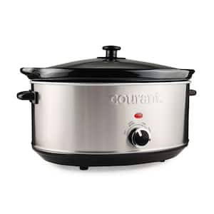 7.0 qt. Oval Slow Cooker, Stainless Steel