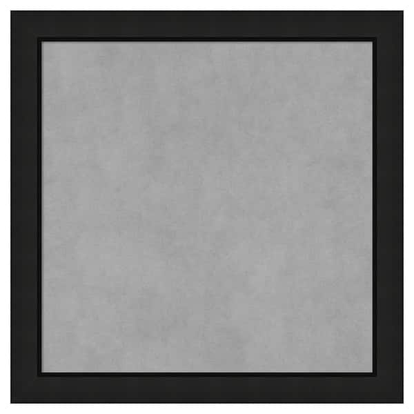 Amanti Art Midnight Black Narrow 23 in. x 23 in. Framed Magnetic Board