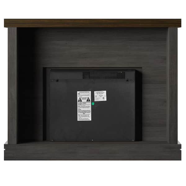 Twin Star Home 47.38 in. Freestanding Wooden Electric Shiplap Wall