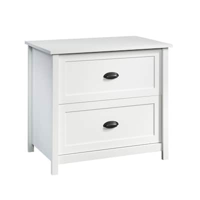 County Line Soft White Decorative Lateral File Cabinet with 2-Drawers