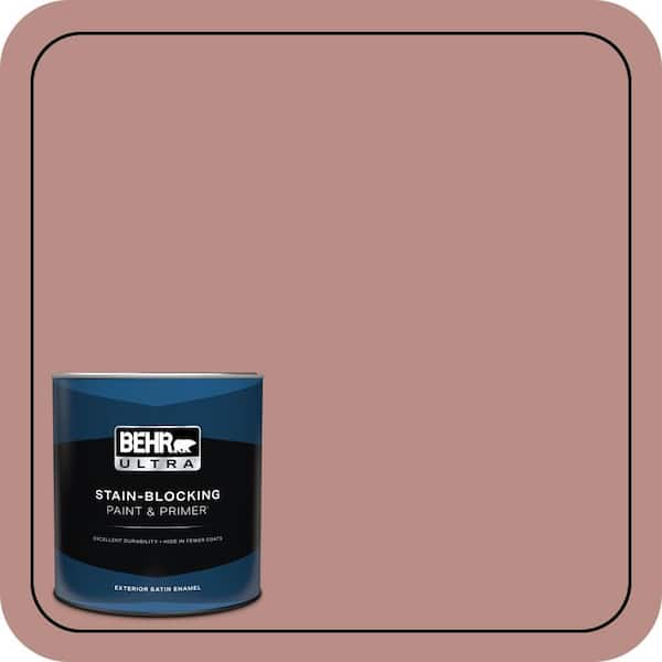 BEHR ULTRA 1 qt. #170F-5 Brick Dust Satin Enamel Exterior Paint & Primer