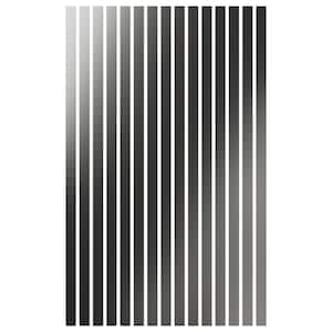 Adjustable Slat Wall 1/8 in. T x 3 ft. W x 8 ft. L Silver Mirror Acrylic Decorative Wall Paneling (15-Pack)