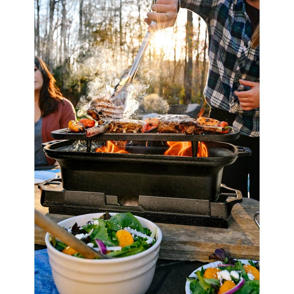 Lodge 21" Black Cast Iron Charcoal Grill